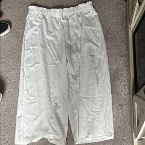 White Drawstring Pants